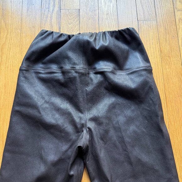 AllSaints Size 6 Bitter Brown Cora Leather Stretch Skinny Fit Ankle Leggings - Picture 16 of 16
